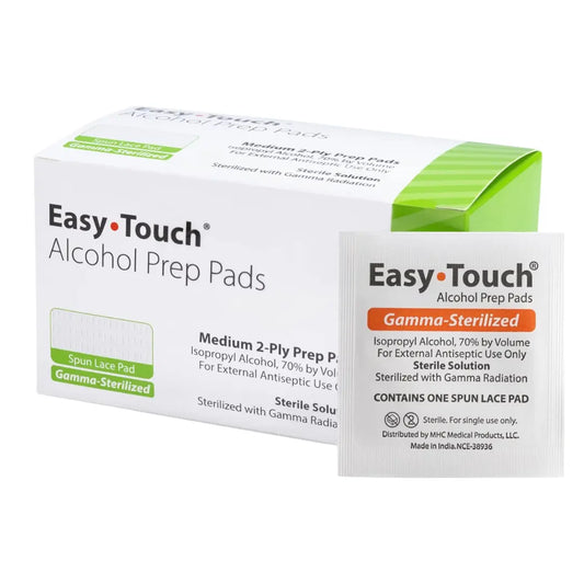 Gamma-Sterilized Alcohol Prep Pads Pack of 10 Everwell Peptides